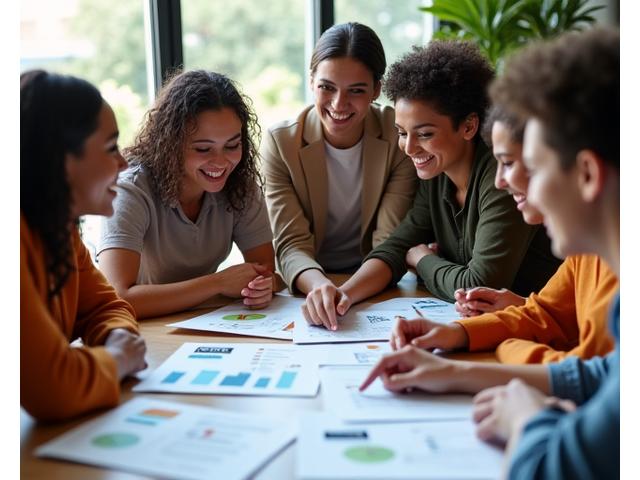 Equipe da Vexaro Sustentável celebrando a aprovação de um grande projeto de captação de recursos, com documentos assinados e sorrisos, transmitindo sucesso e confiança.
